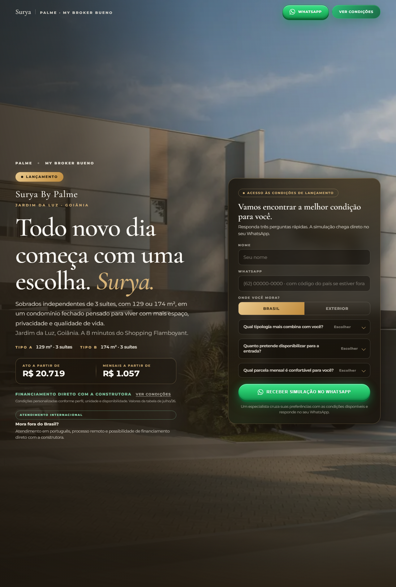 Página exclusiva de produto: Surya
